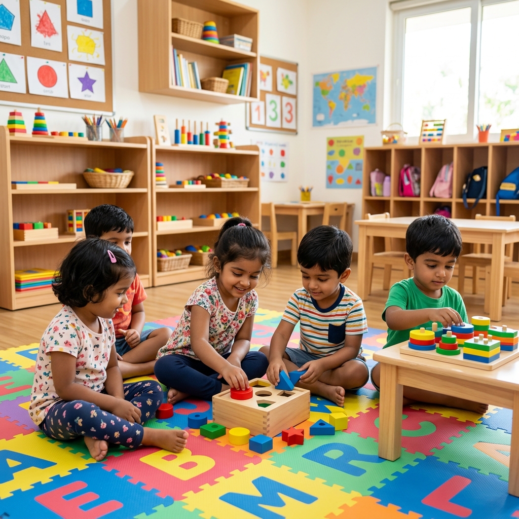 Montessori Nursery Activity Tables